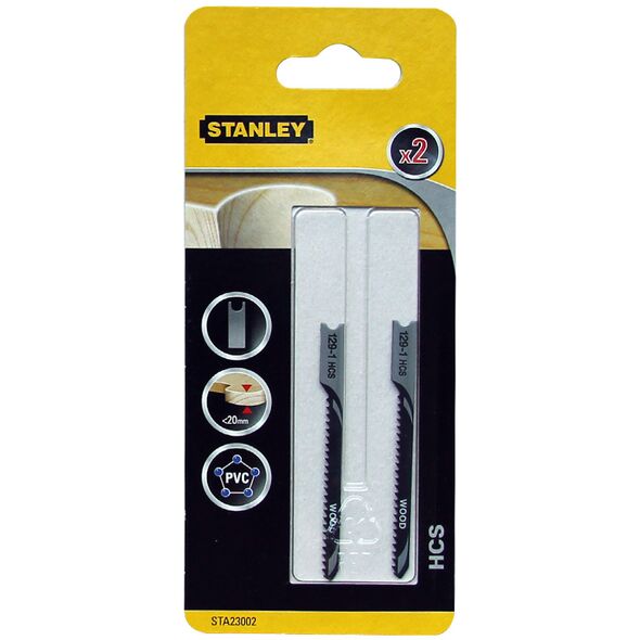 Stanley Brzeszczoty do wyrzynarki U 2szt. do drewna PVC STA23002