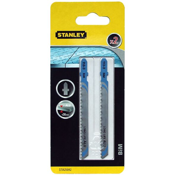 Stanley Brzeszczoty do wyrzynarki T 2szt. do aluminium PCV STA25042