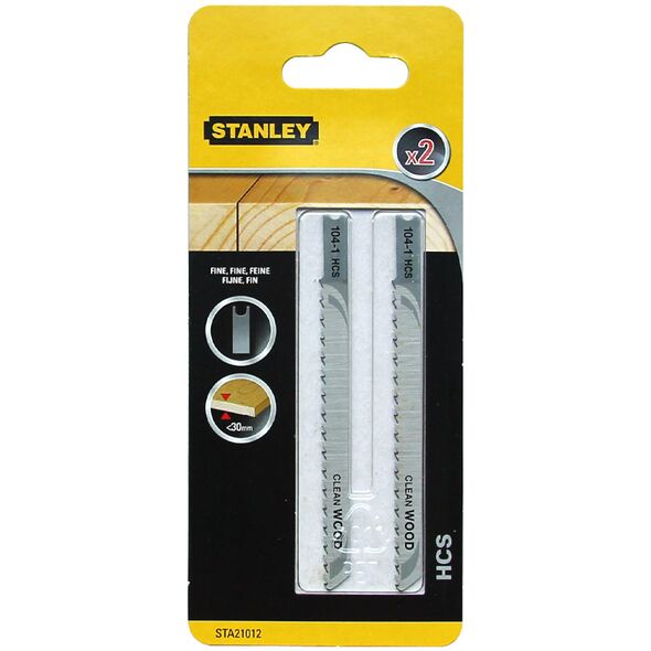 Stanley Brzeszczoty do wyrzynarki U 2szt. do drewna PVC STA21012
