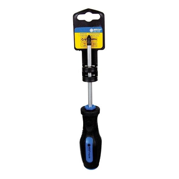 Mega Wkrętak krzyżowy PH0x75mm na zawieszce - ZR10330