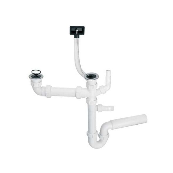 Syfon McAlpine Syfon rurowy podwójny 1,5" (HC7+DO2-U)