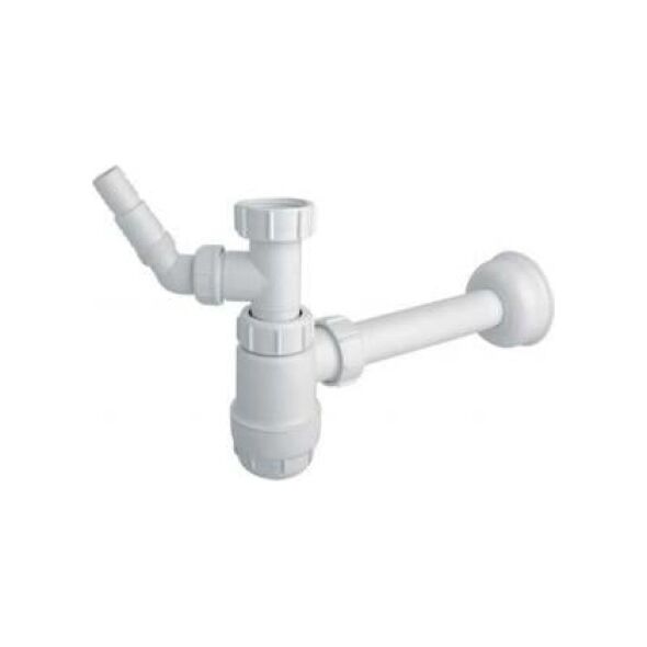 Syfon McAlpine butelkowy 5/4" DN32 niski biały (HC2WM-32)