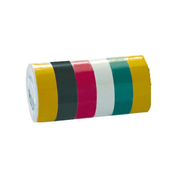 Mega Taśma izolacyjna PVC 19mmx3m 6szt. (13126)