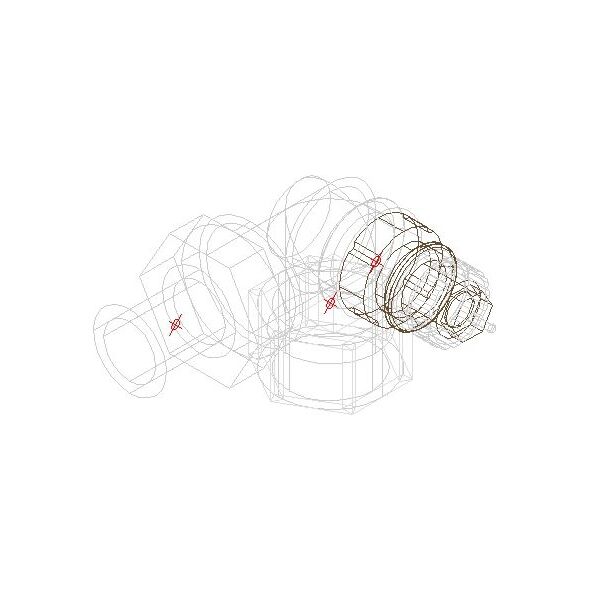 Danfoss Zawór termostatyczny trójosiowy RA-N 15 prawy (013G0233)