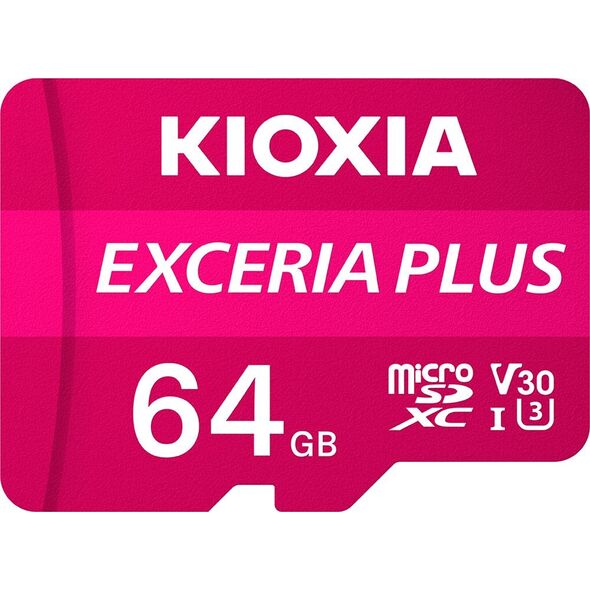 Karta Kioxia Exceria Plus MicroSDXC 64 GB Class 10 UHS-I/U3 A1 V30 (LMPL1M064GG2)