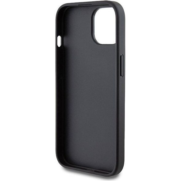 Guess Guess GUHCP15SG4GFGR iPhone 15 6.1" szary/grey hard case 4G Metal Gold Logo