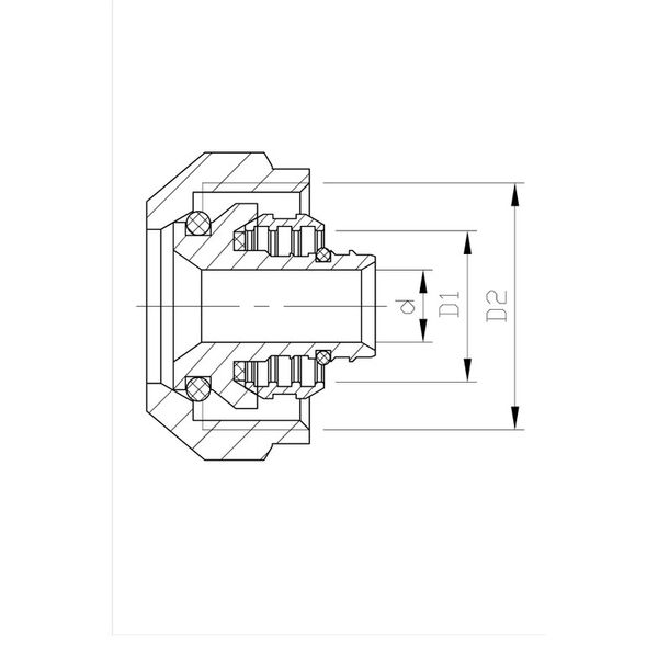 Invena Złączka do rur PEX i WILOW 3/4\\" x 16x2mm do bloków kurków 2szt. - CZ-84-003