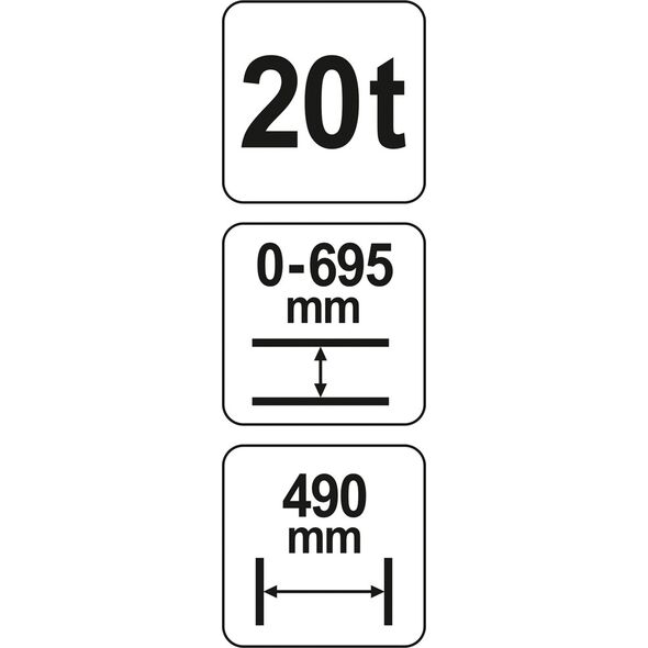 Yato Prasa hydrauliczna 20t - YT-55581