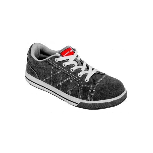 Lahti Pro Półbuty zamszowe SB SRA 46 szaro-czerwone L3040746