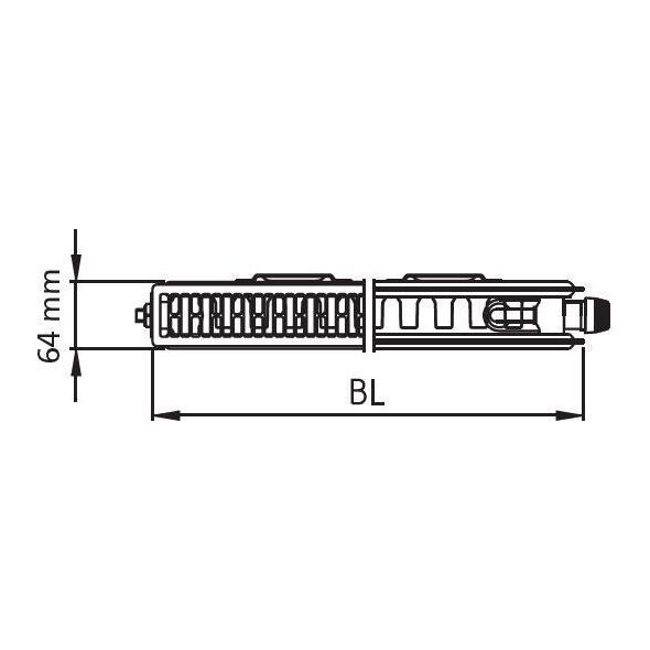 Kermi Grzejnik Therm X2 Profil-V 12 900 x 1000mm (FTV120901001R1K)
