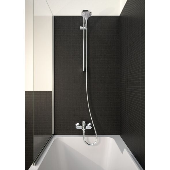 Zestaw prysznicowy Hansgrohe Croma Select E przesuwny biały (26582400)
