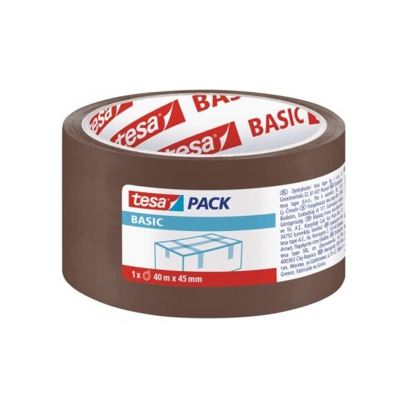 Tesa Taśma pakowa BASIC brązowa 40m 45mm (H5857500)