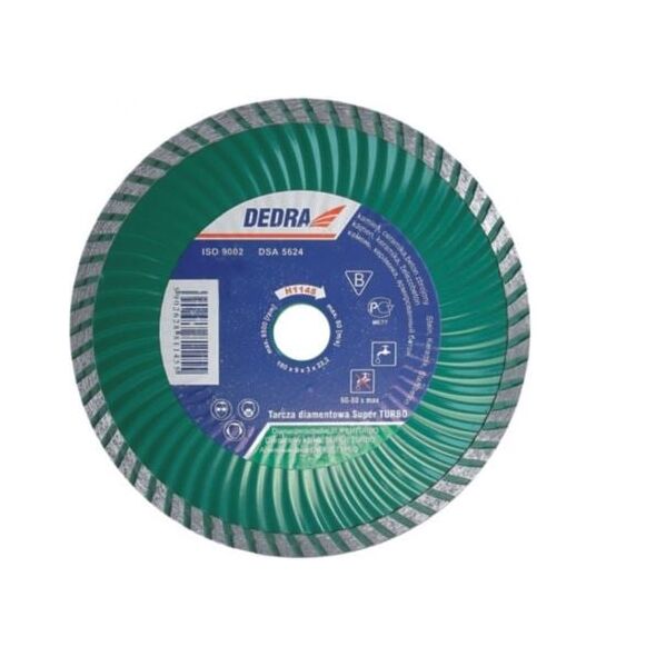 Dedra Tarcza diamentowa Super Turbo do cięcia betonu zbrojonego 115mm H1142
