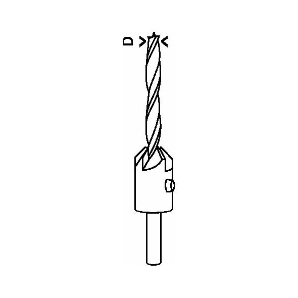 Bosch Wiertła spiralne 5mm do drewna z pogłębiaczem (2608596392)