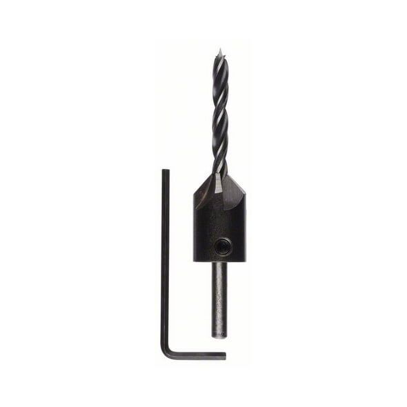 Bosch Wiertła spiralne 5mm do drewna z pogłębiaczem (2608596392)