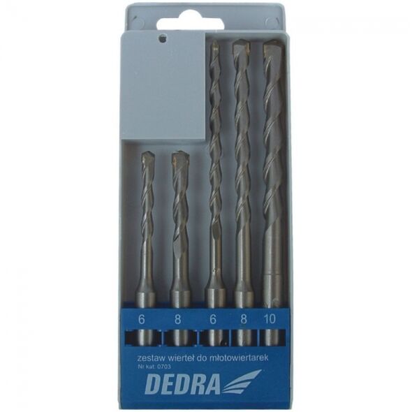 Wiertło Dedra do betonu SDS+ 6 10 8mm zestaw (0703)