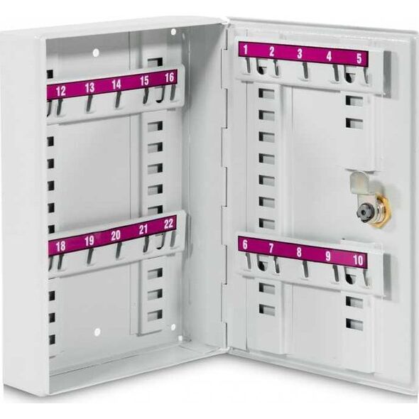 Metalkas Szafka metalowa z możliwością regulacji zawieszek 22 klucze - TG-14SK-22