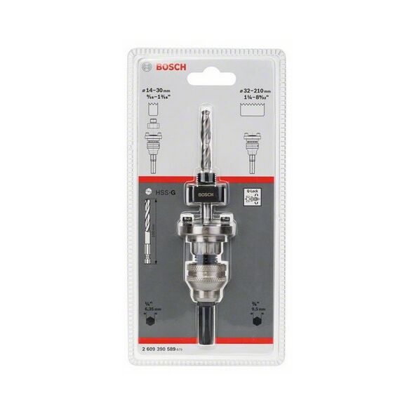Bosch Adapter sześciokątny z wiertłem centrującym 14-210mm - 2609390589