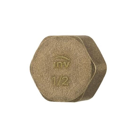Invena Zaślepka mosiężna 1/2" - ZM-13-015
