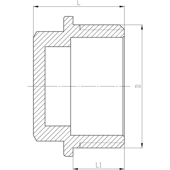 Invena Korek mosiężny 3/4" - ZM-12-020