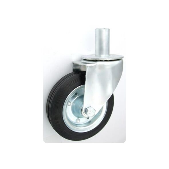 Zabi Koło metalowo-gumowe w obudowie z trzpieniem 200mm