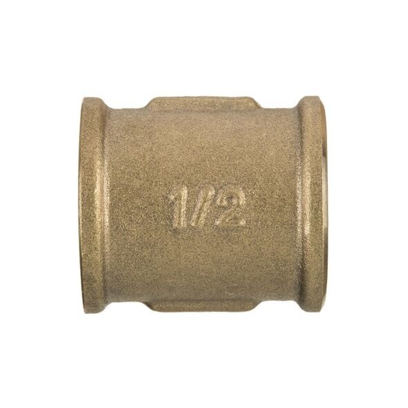 Invena Mufa mosiężna gwint wewn. 3/8" - ZM-04-010