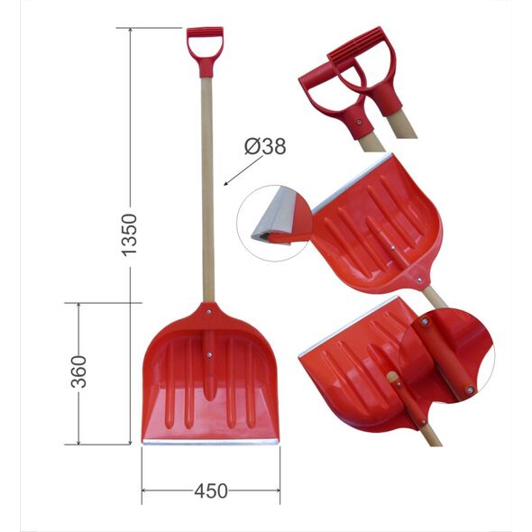 Maxpol Łopata do śniegu Lop 45 cm