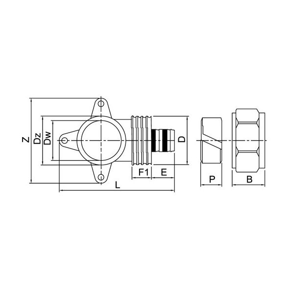 Invena Kolano z gwintem wewnętrznym 1/2\\" x16x2mm - PA-07-002