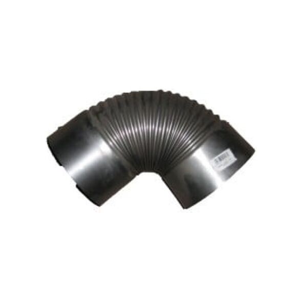 Kolano piecowe czarne z blachy 1mm średnica 120mm