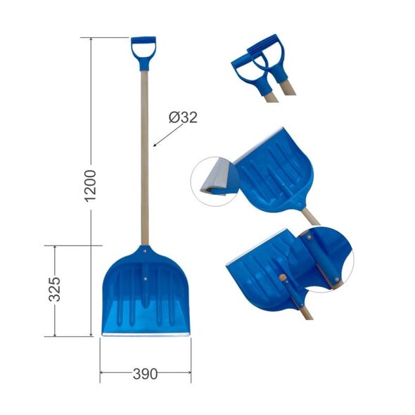 Maxpol Łopata do śniegu Lop 39 cm