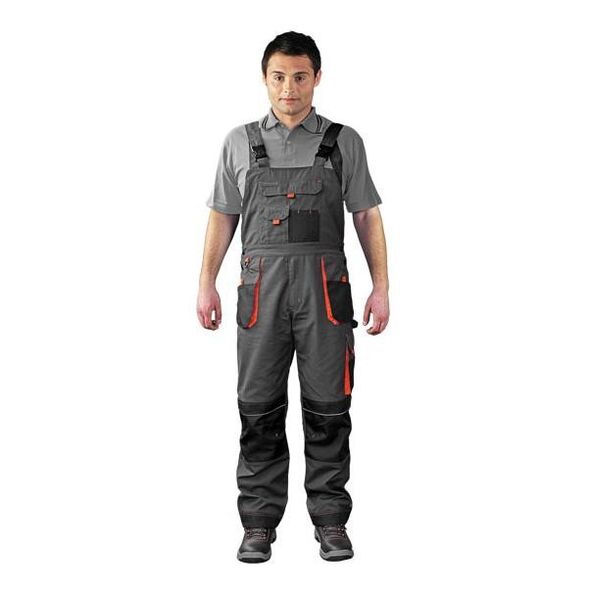 Leber&Hollman Spodnie ochronne ogrodniczki FORMEN grafitowe FMN-B SBP 52