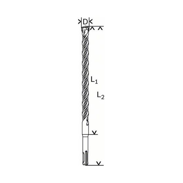 Wiertło Bosch do betonu SDS+ 22mm  (B 1618596232)