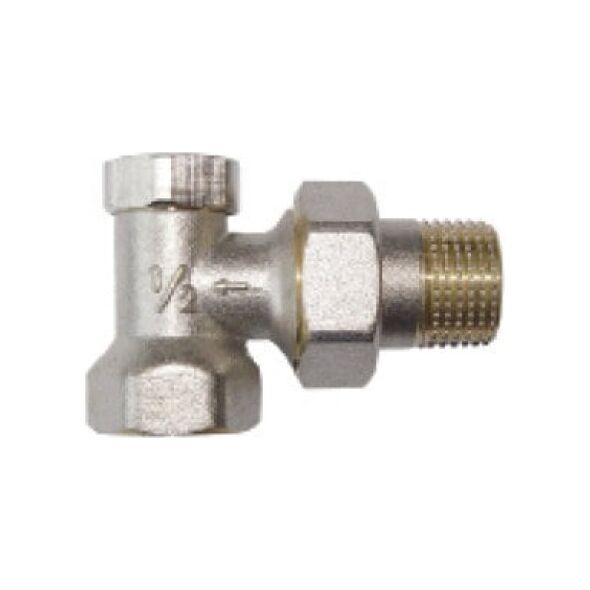 Invena Zawór grzejnikowy kątowy do rur stalowych powrót 1/2" CZ-51-K15