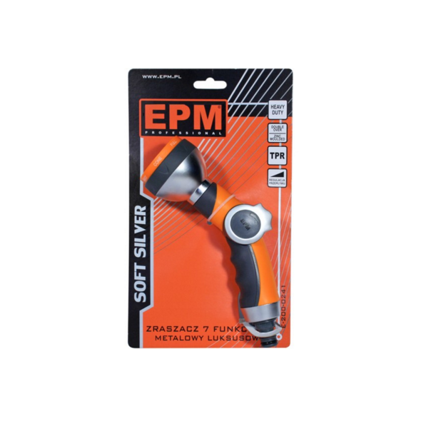 EPM Zraszacz pistoletowy 7-funkcyjny SOFT SILVER - E-200-0241