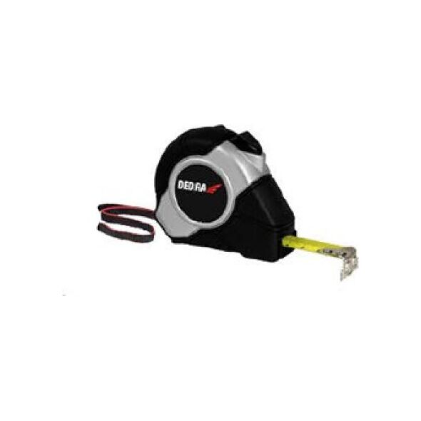 Dedra Miara zwijana 19mm/5m auto blokada taśmy obudowa gumowa - M593P