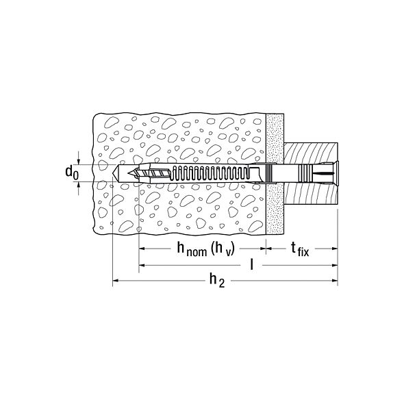 Fischer Kołek ramowy FUR-T 8x120mm szybki montaż - 70132