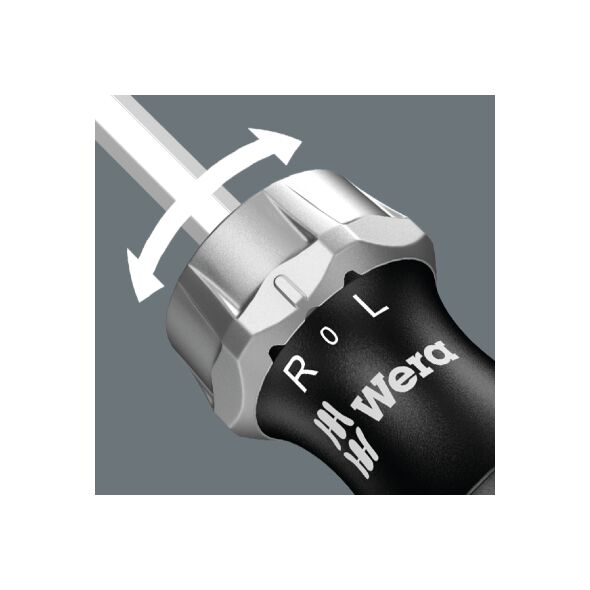 Wera Rękojeść do bitów 1/4" z grzechotką i magnesem + 6 bitów (05073660001)