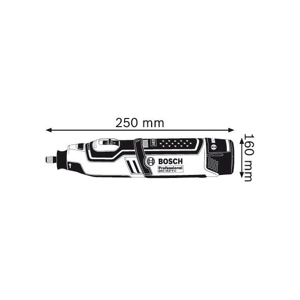 Bosch Urządzenie akumulatorowe GRO 12V-35 Professional + akcesoria (0.601.9C5.001)