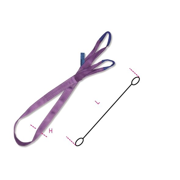 Beta Tools Zawiesia pasowe fioletowe 1000kg 3m (081500030)