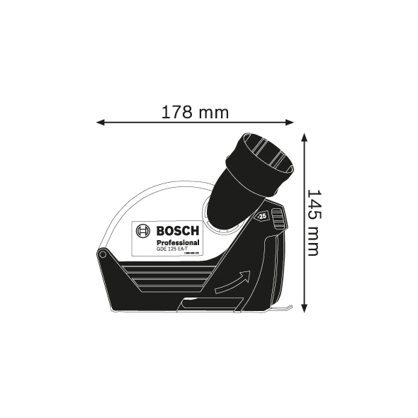 Bosch Pokrywa odsysająca GDE 125 EA-T (1600A003DJ)