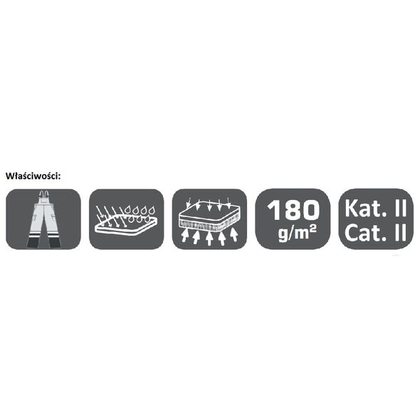 Lahti Pro Ogrodniczki ostrzegawcze zimowe pomarańczowe XL (L4110204)