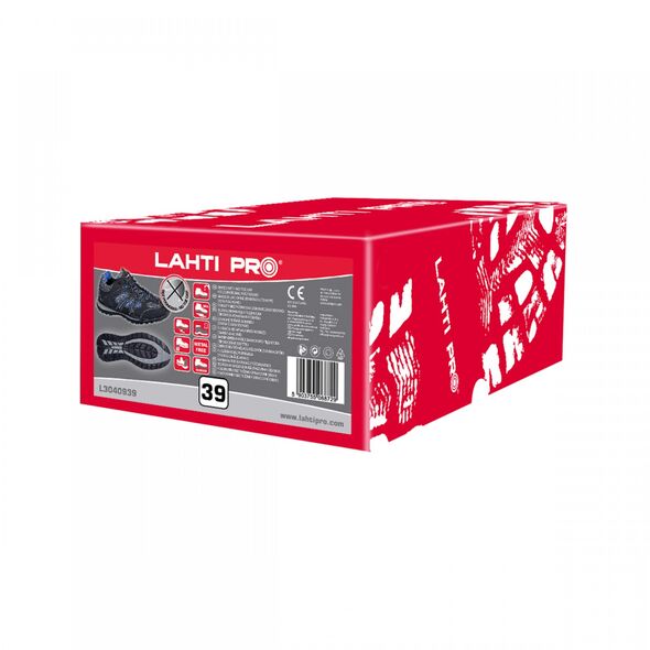 Lahti Pro Półbuty O1 SRA czarno-niebieskie 43 (L3040943)
