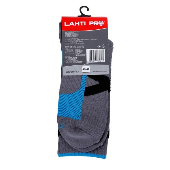 Lahti Pro Skarpety robocze rozmiar 39-42 szaro-niebieskie (L3090439)