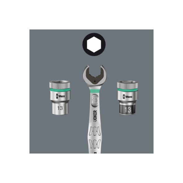 Wera Klucz płasko-oczkowy z grzechotką 13mm (05073273001)