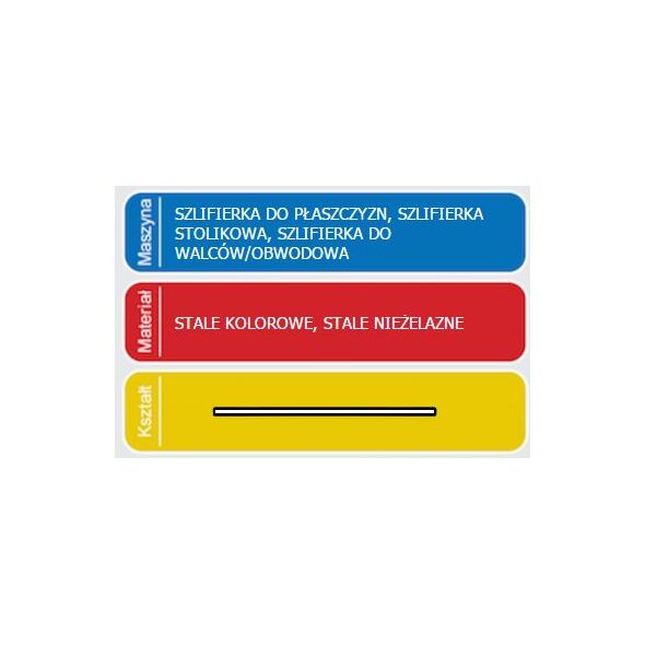 Norton Clipper Ściernice do precyzyjnego szlifowania metali nieżelaznych 37C 250 x 32 x 32mm (69210431678)
