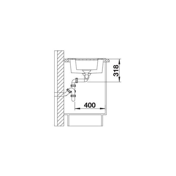 Zlewozmywak Blanco Zlewozmywak METRA 6 - 61.5 x 50 cm (516179)