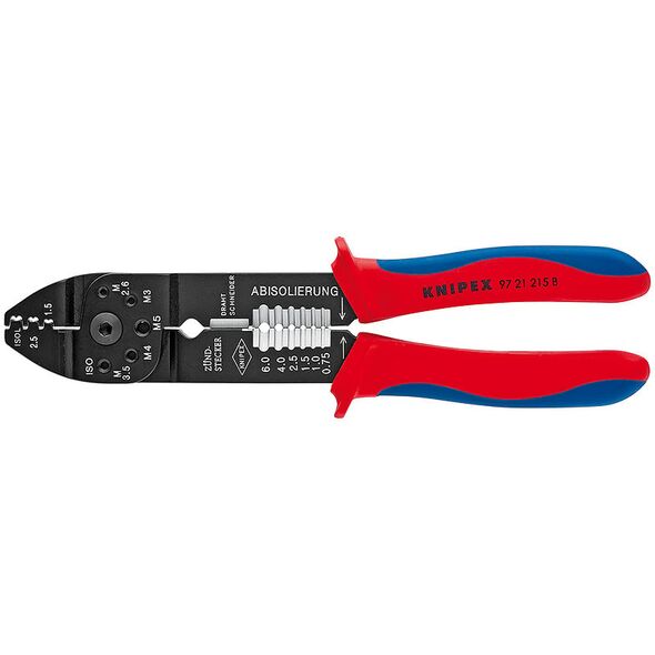 Knipex Szczypce do zagniatania końcówek nasuwanych, nieizolowanych 230mm (9721215B)