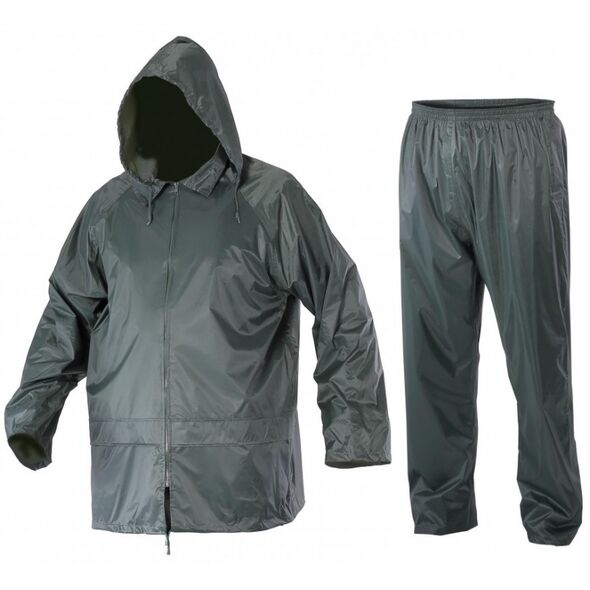 Lahti Pro Komplet przeciwdeszczowy kurtka + spodnie zieleń XXXL (L4140206)