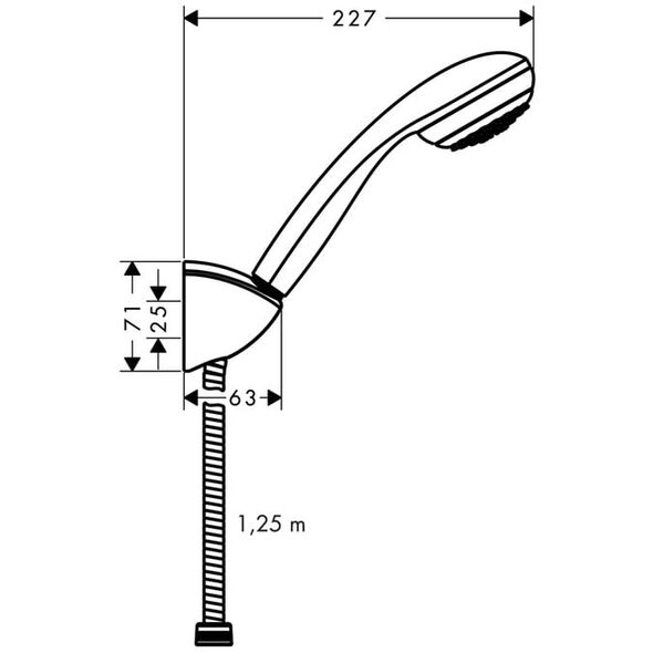 Zestaw prysznicowy Hansgrohe Crometta 85 punktowy chrom (27576000)