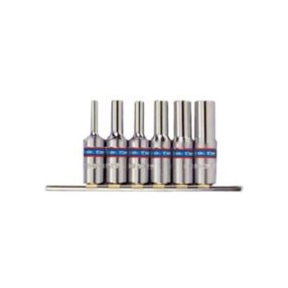 King Tony Zestaw nasadek Torx 3/8" E4-E14 długich 6szt. (3116PR)